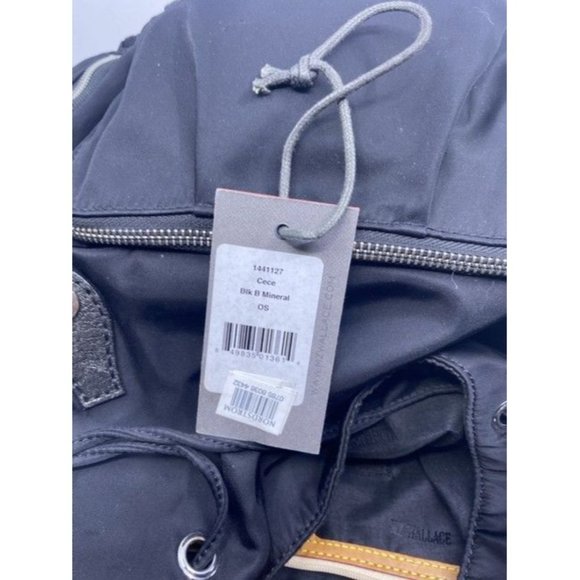 Mz Wallace Cece Moto Black Nylon Backpack - Picture 8 of 12